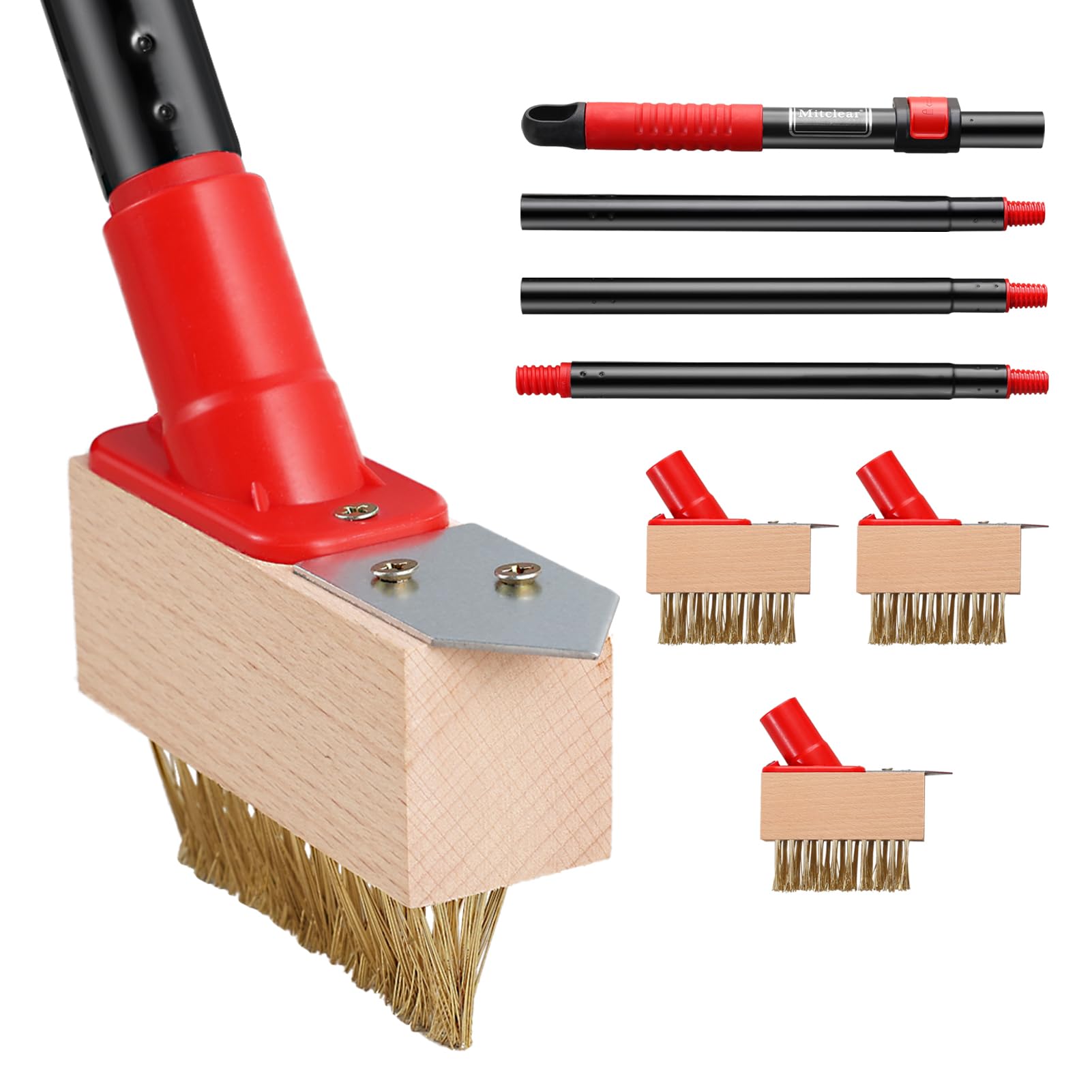 Mitclear Spazzola per Erbacce con Manico Telescopico 135cm