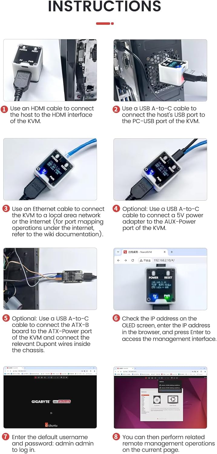 Youyeetoo Sipeed NanoKVM Mini Server Remote Control - immagine 8