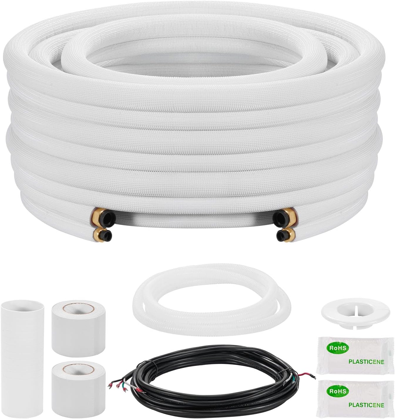 Vevor Set Tubi Mini Split Rame 7,6m per Climatizzazione - immagine 1