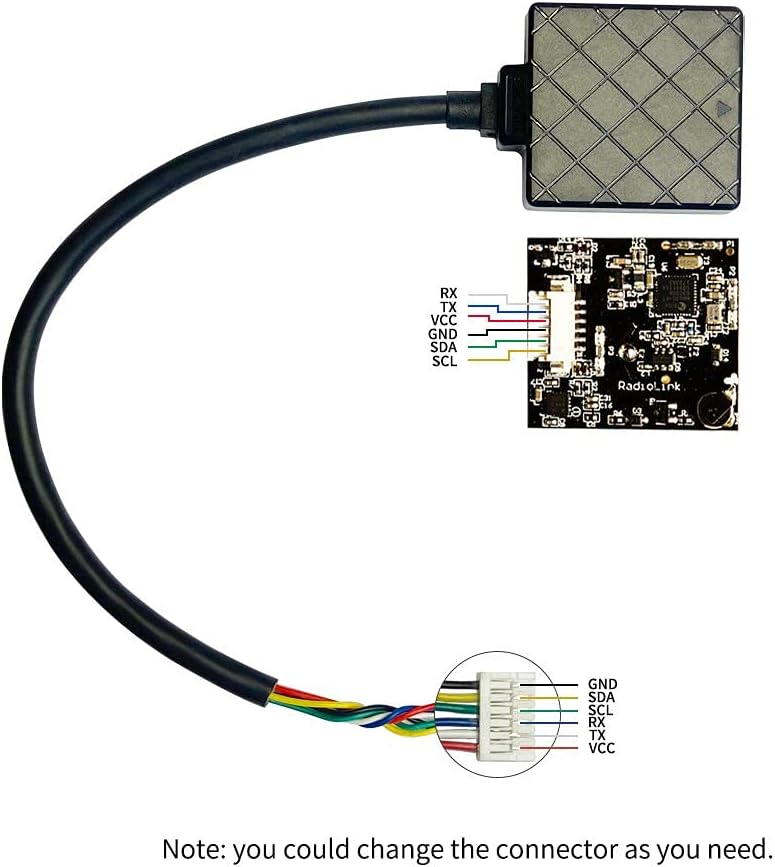 Radiolink M8N TS100 GPS Modulo bussola Alta precisione di posizionamento per controllore di volo fai da te RC Drone FPV - immagine 2