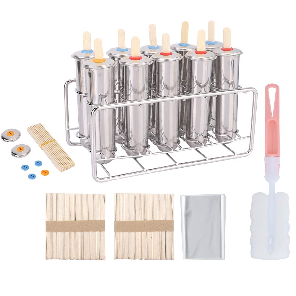 Kit Stampi per Gelato e Ghiaccioli in Acciaio Inox 304