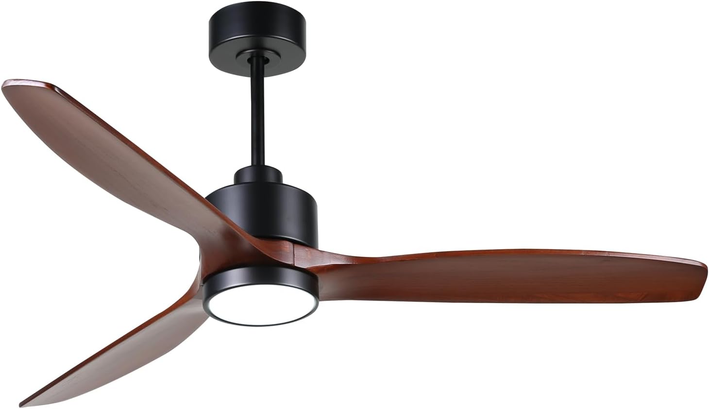 Ofantop Ventilatore da Soffitto Legno 132cm con Luce