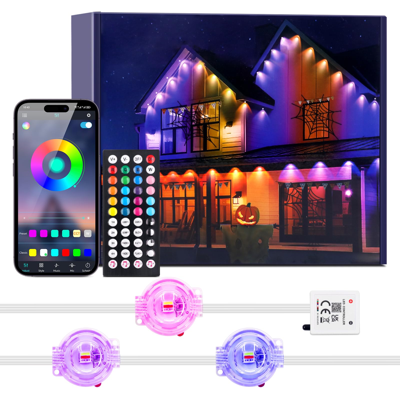 Wisada Catena Luminosa Esterna LED 98ft (30m)