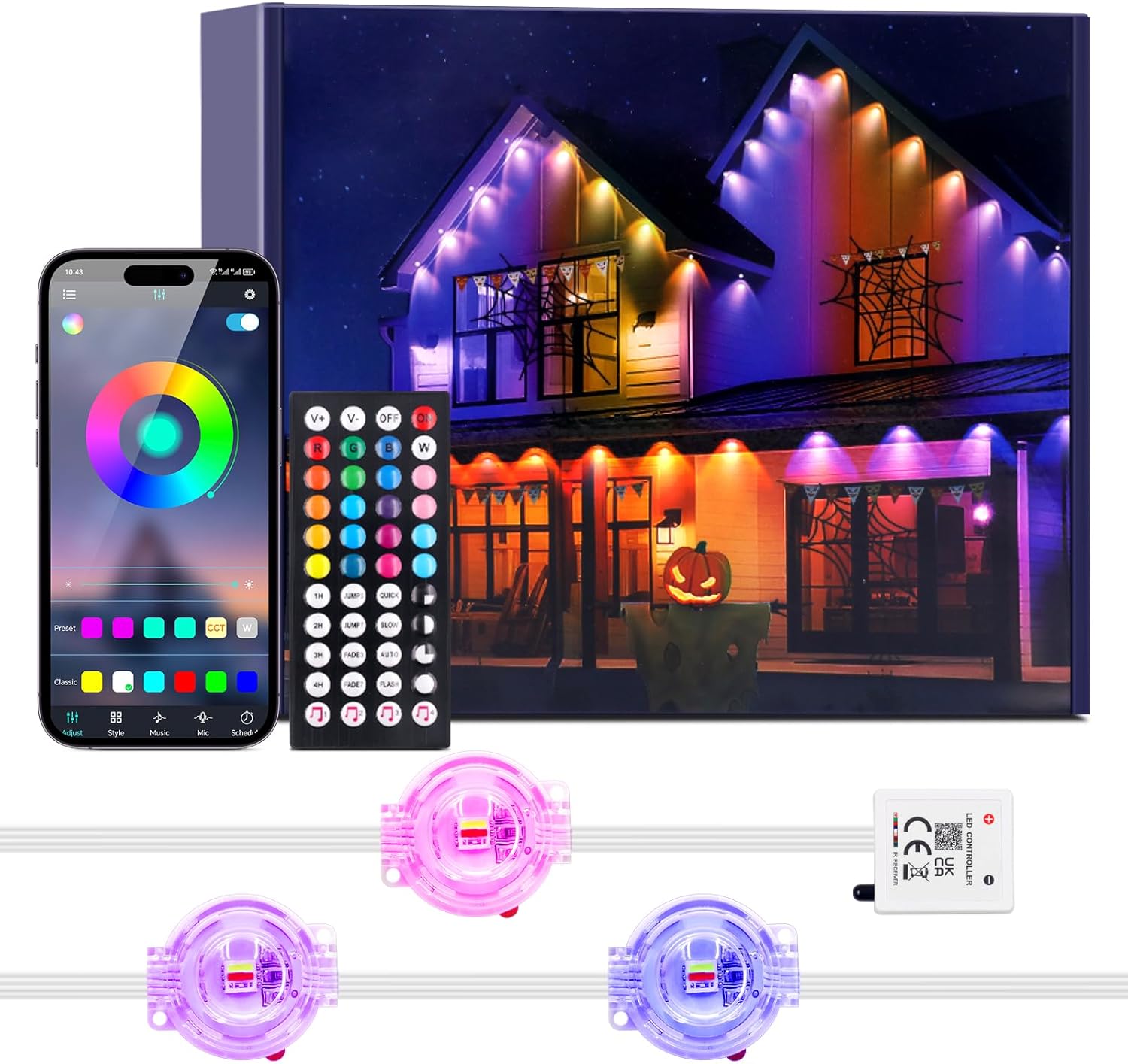 Wisada Catena Luminosa Esterna LED 98ft (30m) - immagine 1