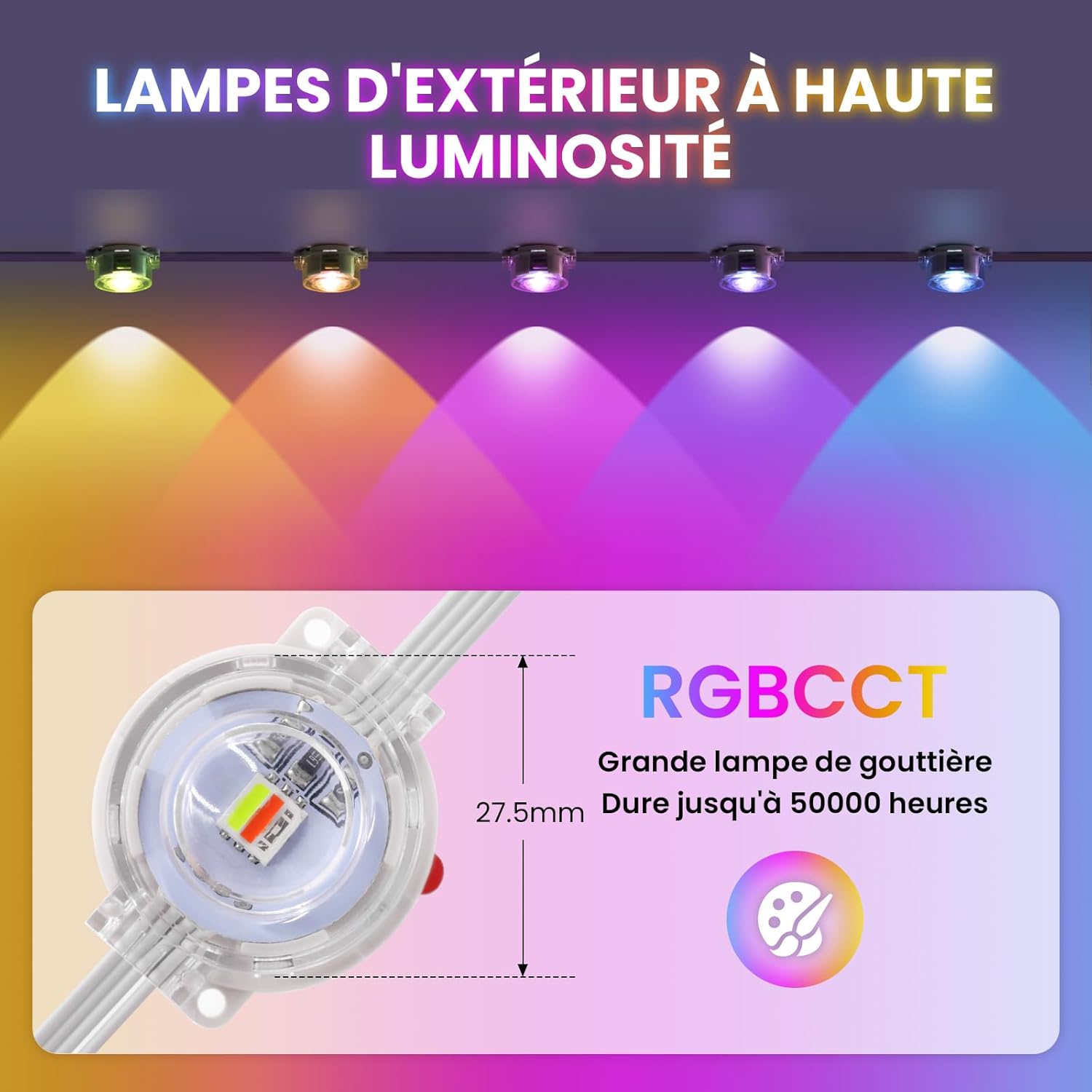 Wisada Catena Luminosa Esterna LED 98ft (30m) - immagine 2