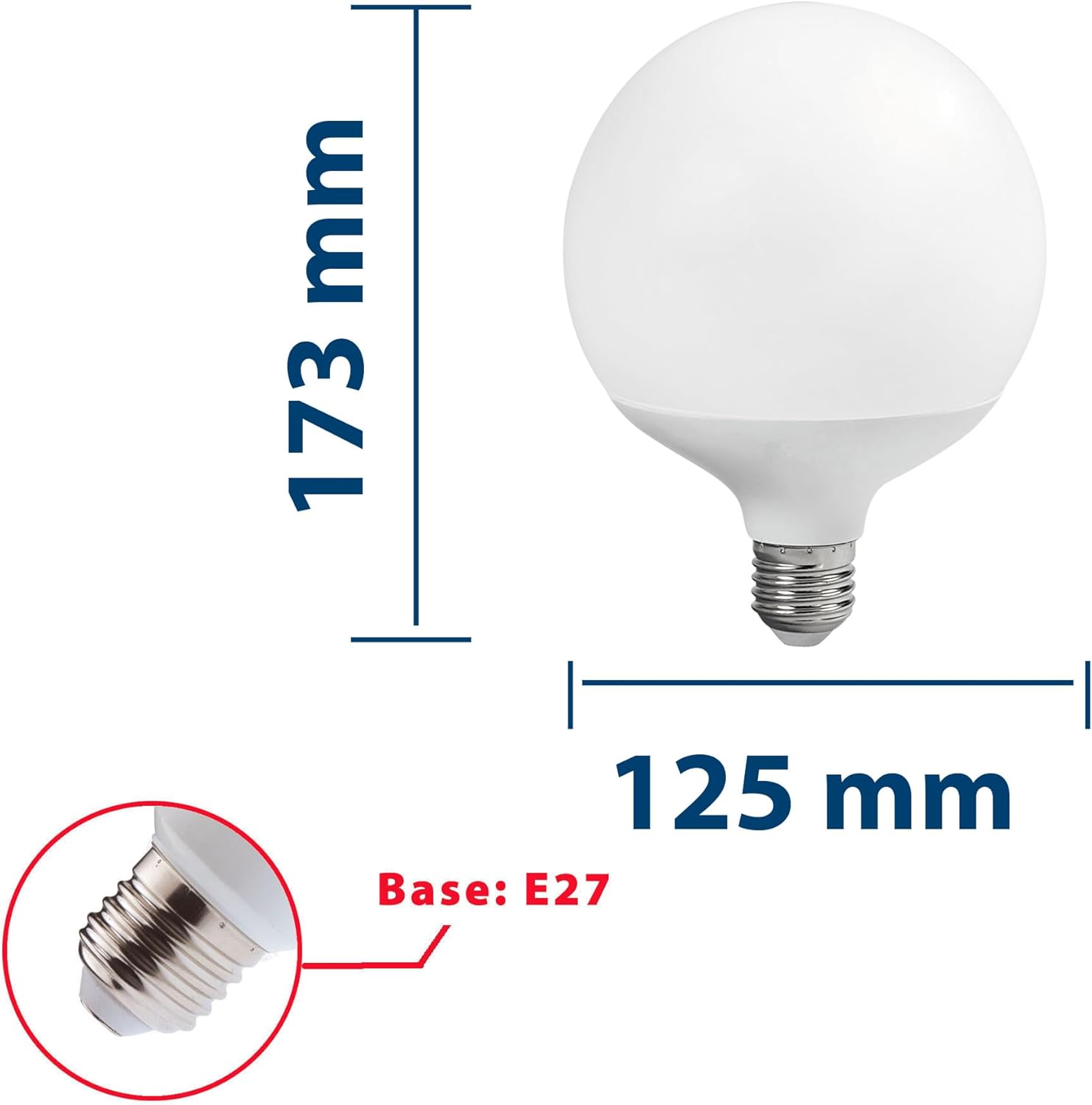 Velamp Lampadina LED Goccia G120 E27 24W - immagine 4