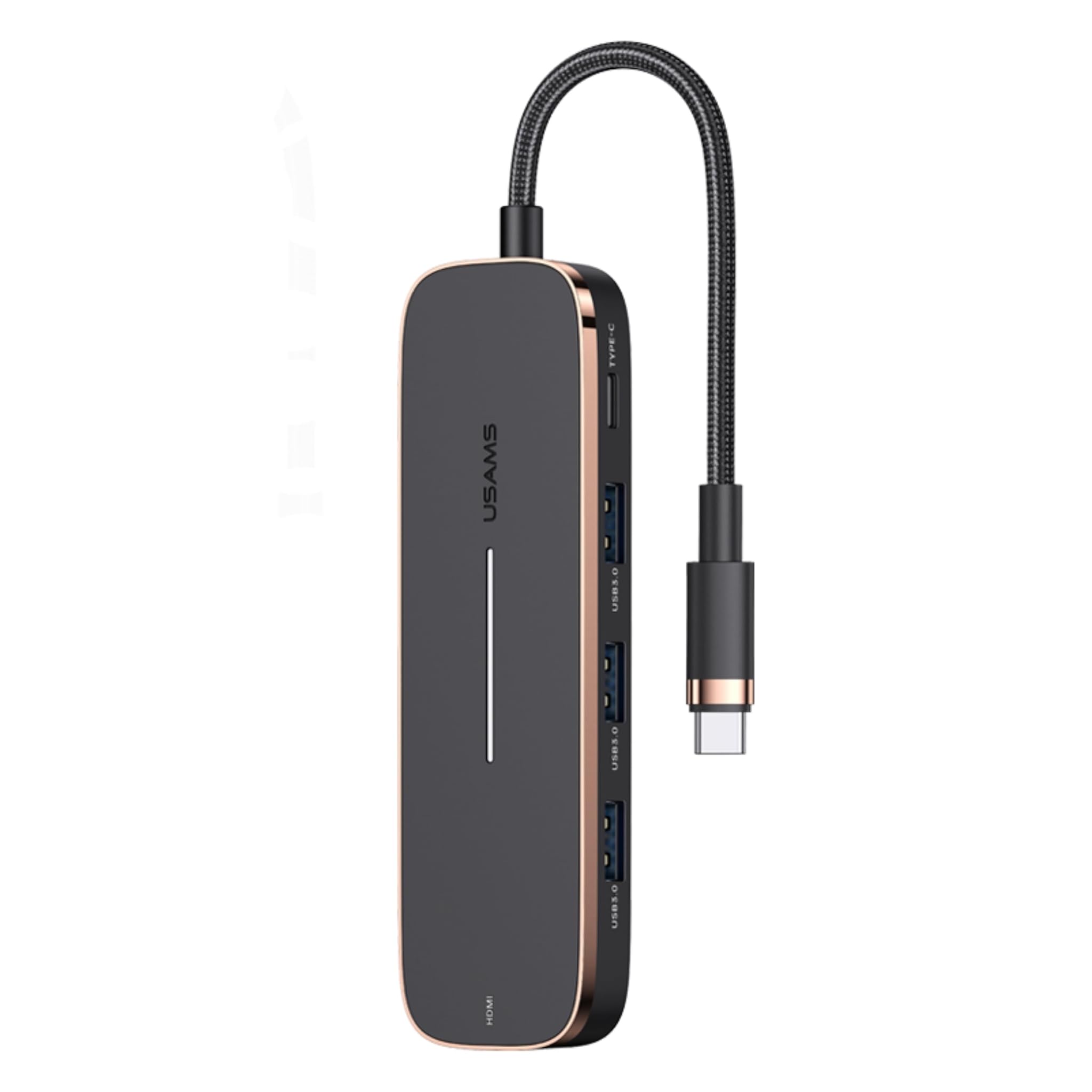 P4y HUB Multifunzionale USB-C 5in1, Nero