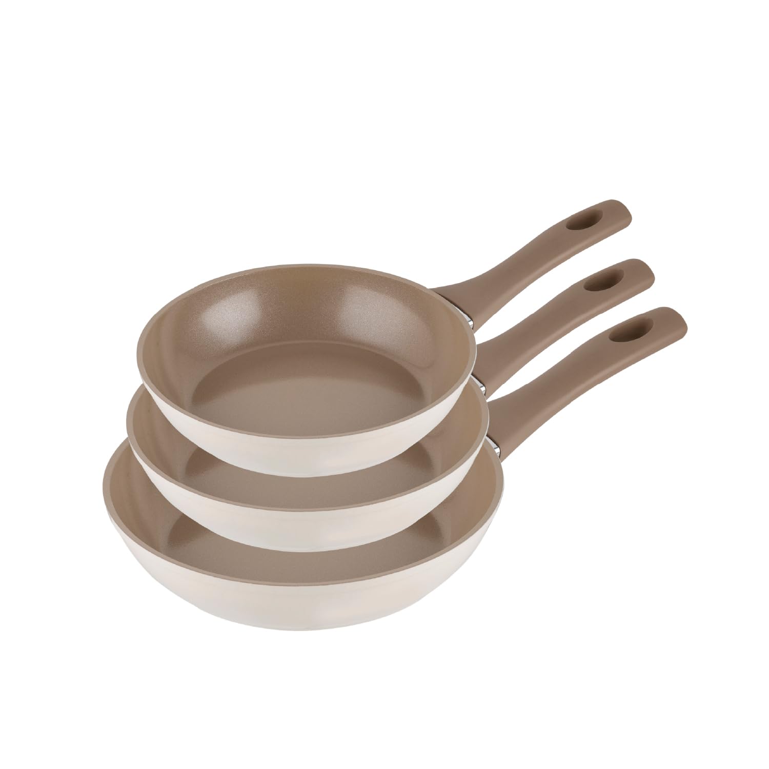 Florina MOKKA Set 3 Padelle Antiaderenti in Alluminio