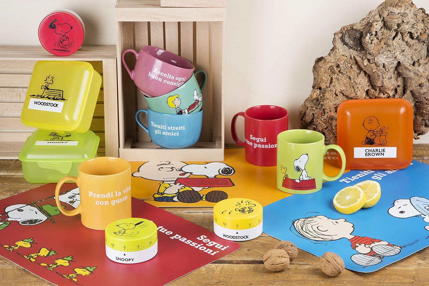 Excelsa Peanuts Set 6 Tazze Mug in Ceramica 350 ml - immagine 2