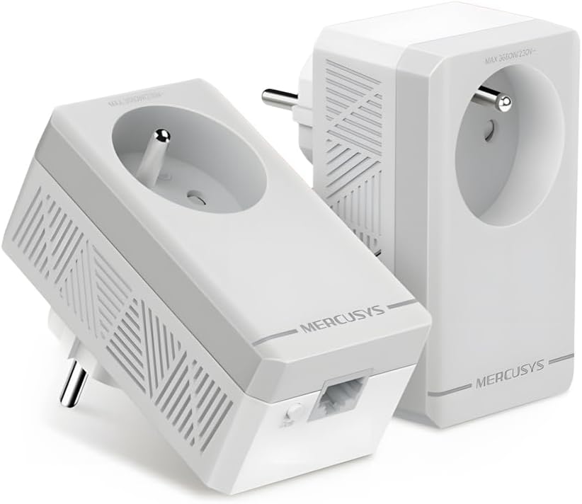 Mercusys MP300P KIT CPL 600Mbps con Presa Integrata - immagine 2