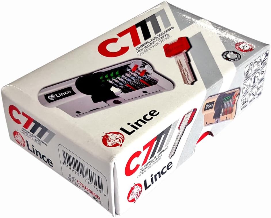 Cilindro Alta Sicurezza Lince C7 L50+30 - immagine 5
