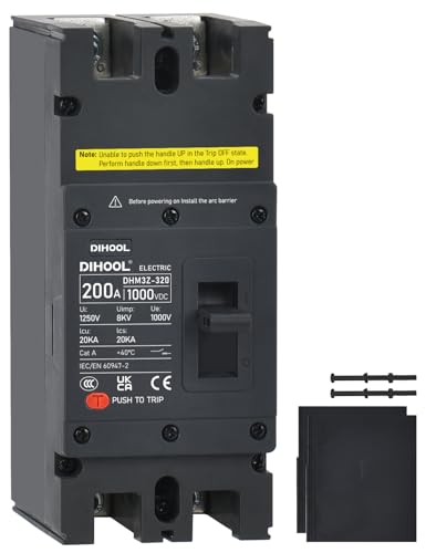 DIHOOL DC 1000V interruttore 200A 2P 1000V mccb fusibile per la batteria dc