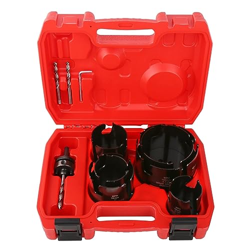 Vearter - Kit 9 Seghe a Tazza in Carburo con Albero Esagonale