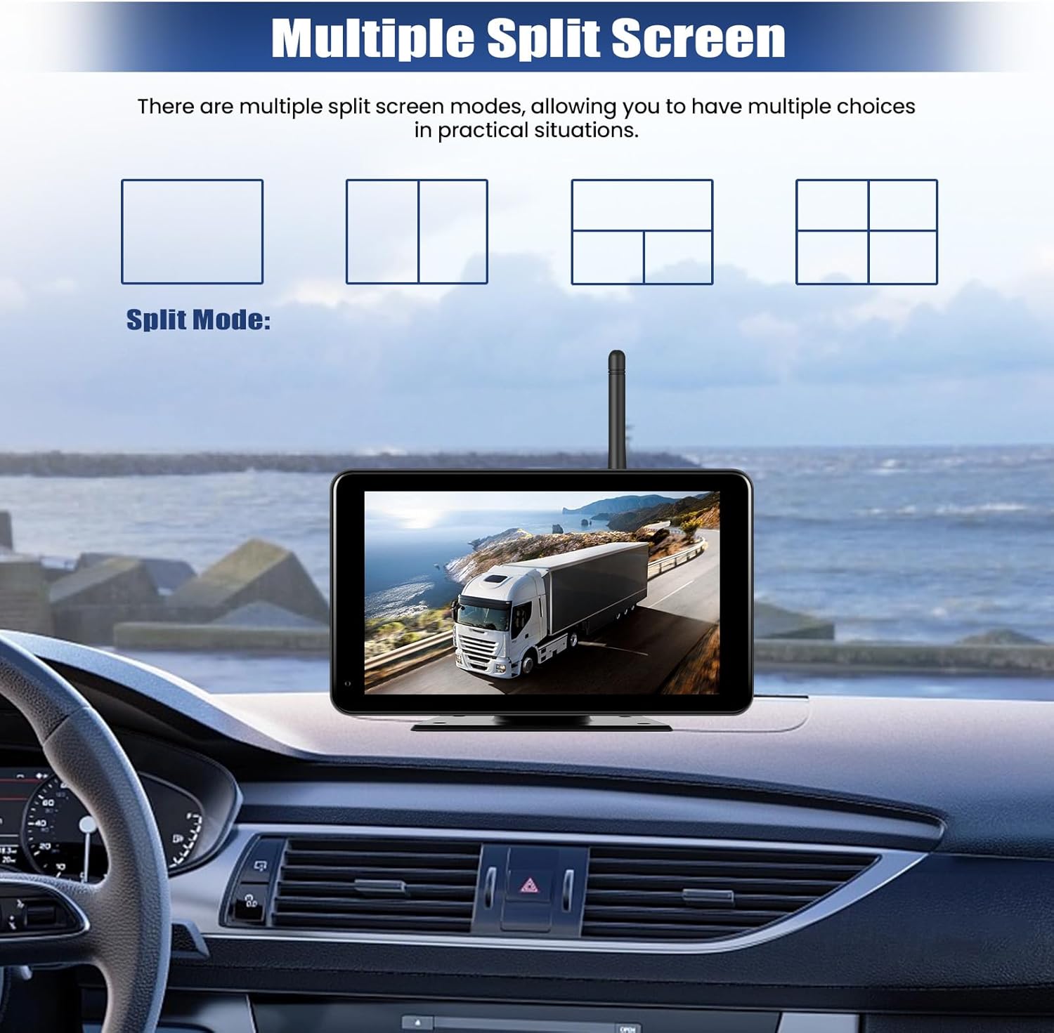 Gohhdl Telecamera Posteriore Wireless 7" IPS - immagine 5