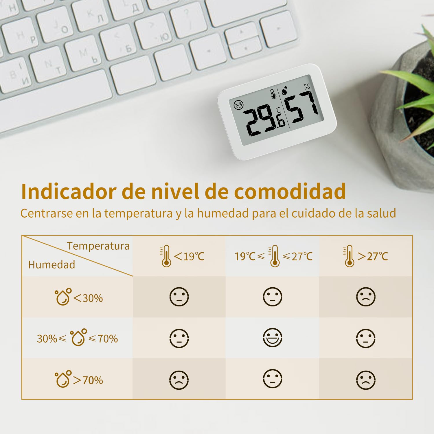 Doomay Mini Igrometri per Interni (4-Pack) - immagine 3