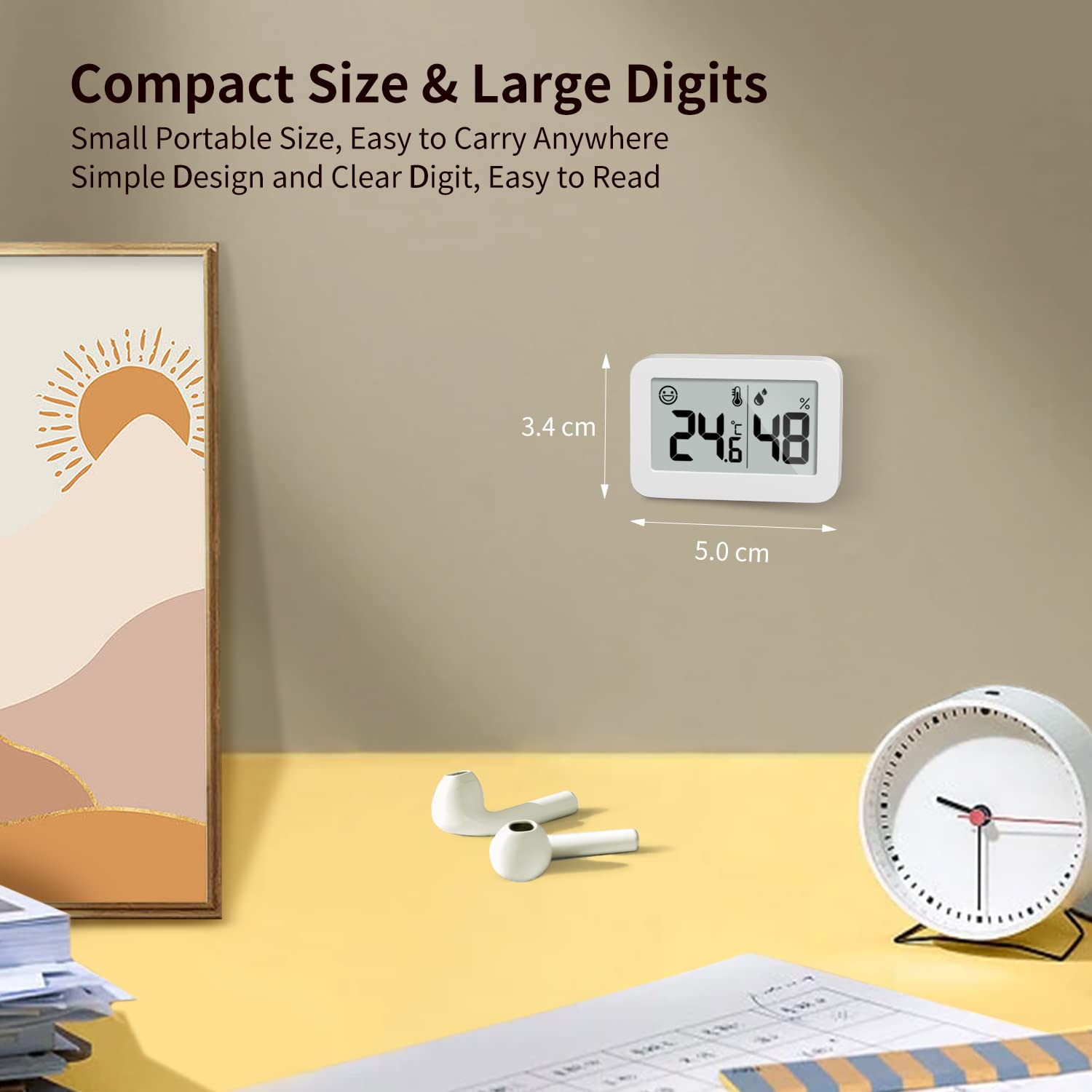 Doomay Mini Igrometri per Interni (4-Pack) - immagine 4