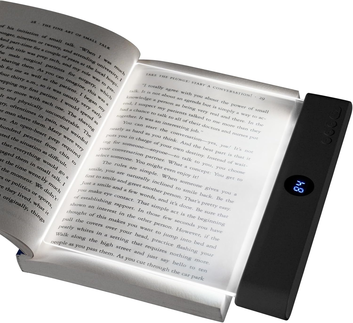 HOTUT Piatto LED Libro Lampada, Nero - immagine 1