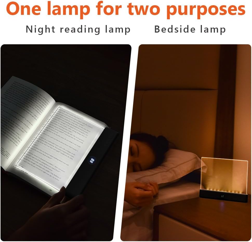 HOTUT Piatto LED Libro Lampada, Nero - immagine 8