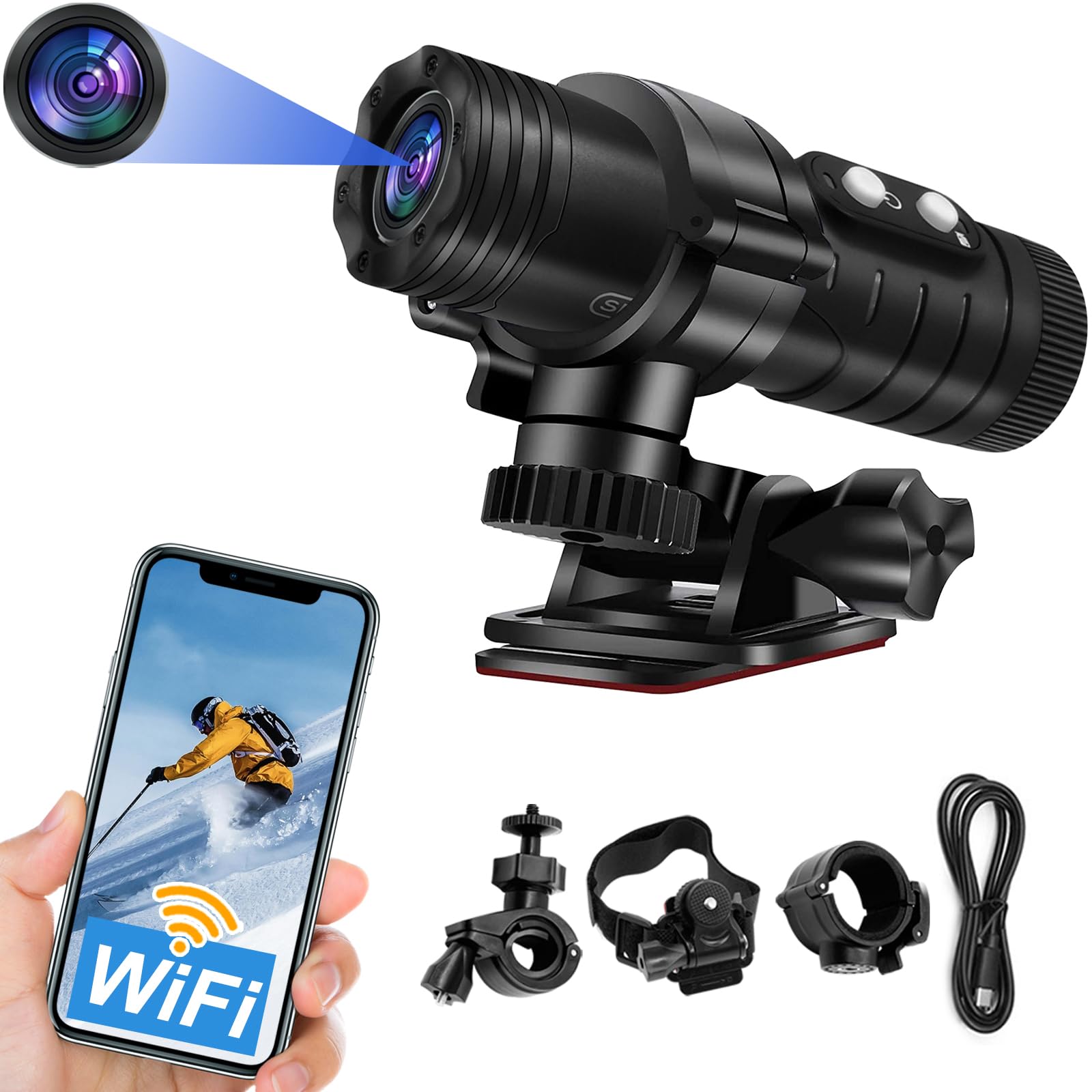 Securalen Action Cam Moto HD 1080P Angolo 120°