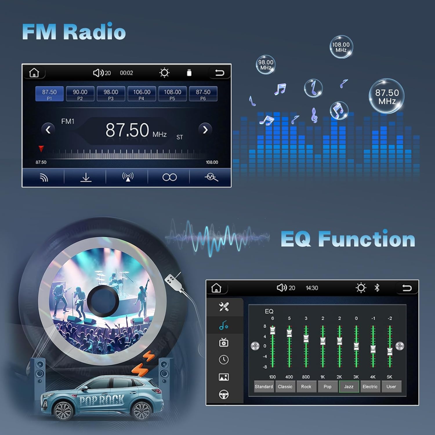 Inefala Autoradio 1 Din Carplay Wireless con Android Auto - immagine 5