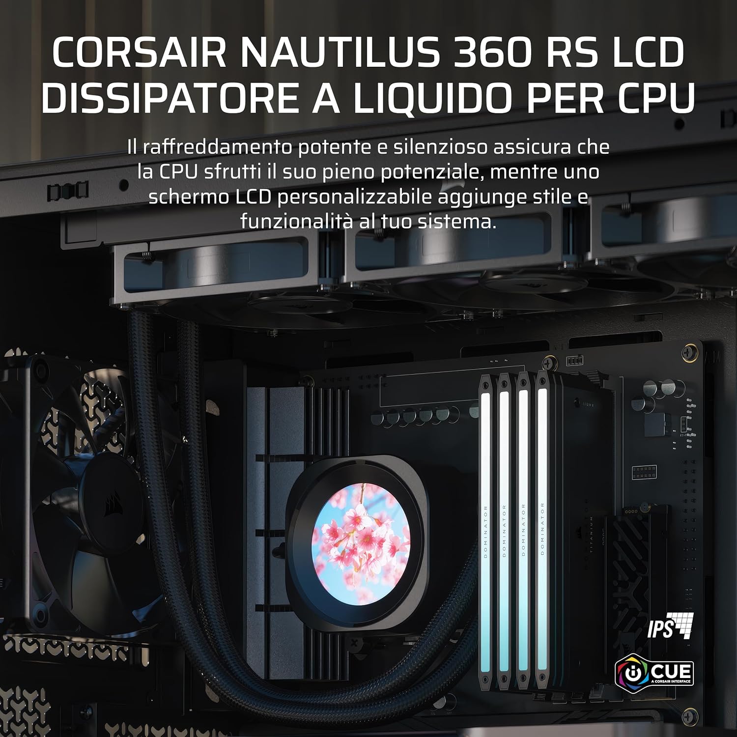 Corsair NAUTILUS 360 RS LCD Dissipatore a Liquido CPU - immagine 2