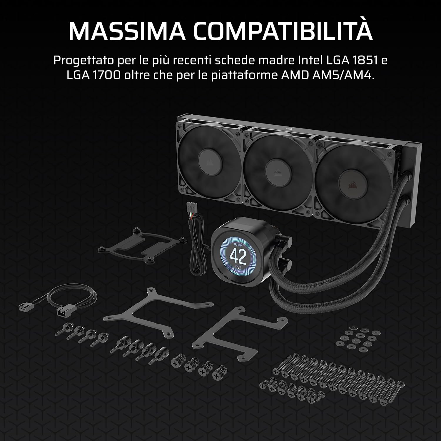 Corsair NAUTILUS 360 RS LCD Dissipatore a Liquido CPU - immagine 8