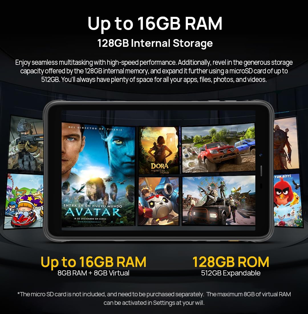 Ulefone Armor Pad Pro - Tablet Rugged 8.0" HD+ - immagine 4