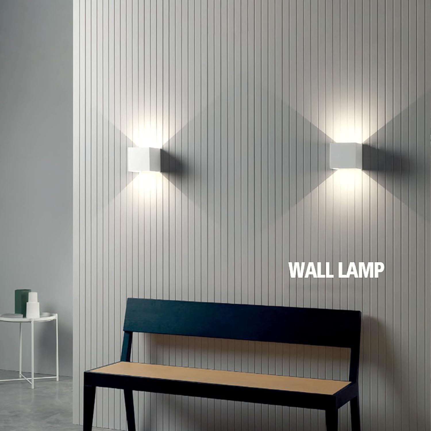 Applique da Parete Esterno/Interno LED 20W 4000K 2 Pezzi - immagine 2