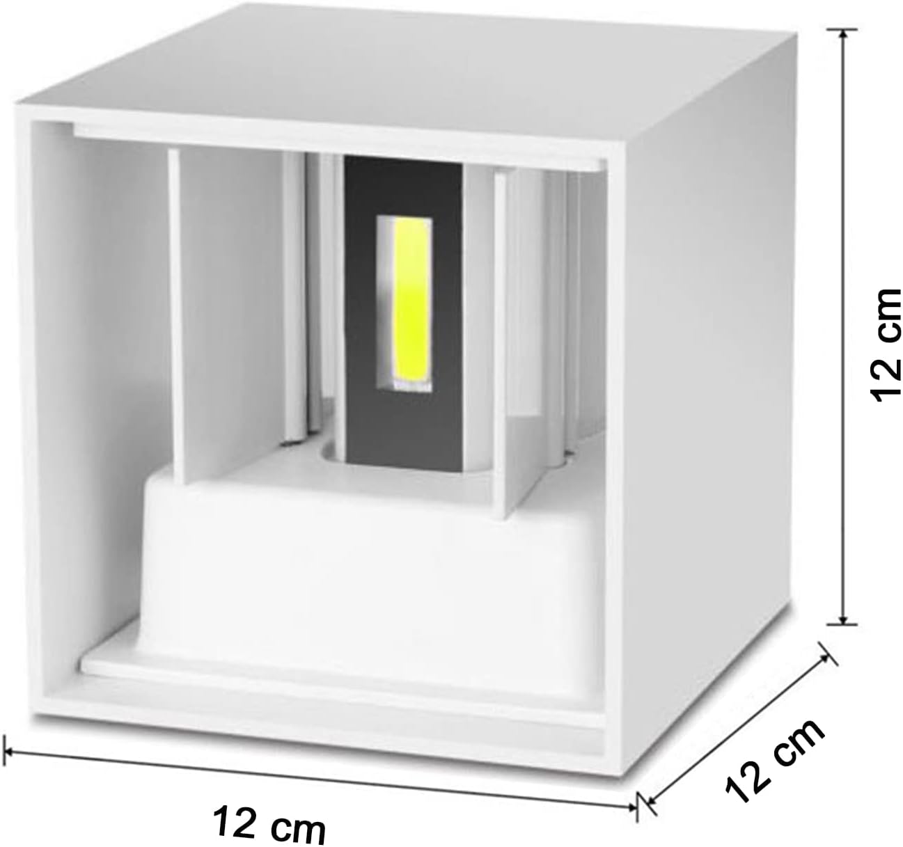 Applique da Parete Esterno/Interno LED 20W 4000K 2 Pezzi - immagine 5