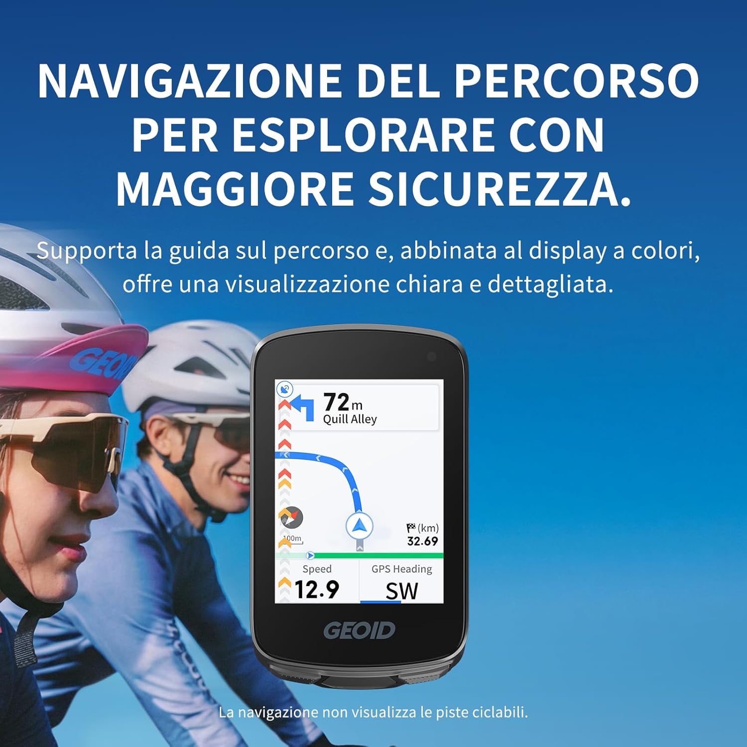Geoid CC700 GPS Contachilometri Bici 2,8 Pollici - immagine 3