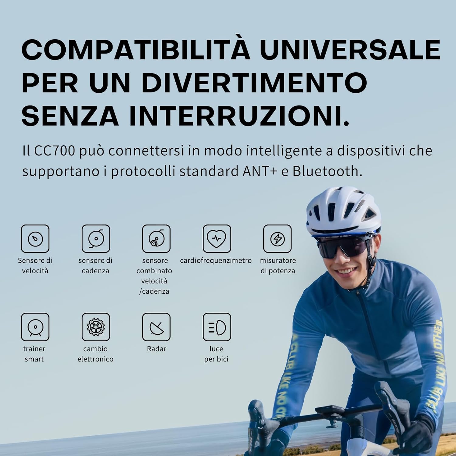Geoid CC700 GPS Contachilometri Bici 2,8 Pollici - immagine 4