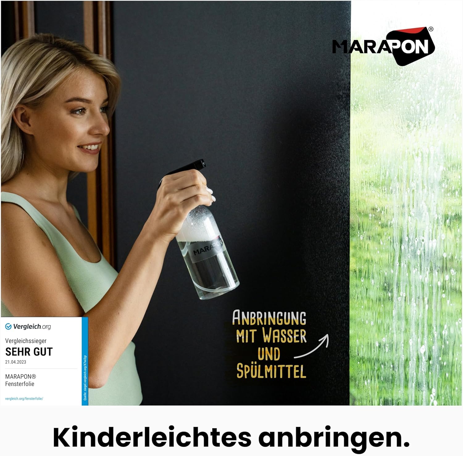 Marapon® Pellicola Autoadesiva Opaca Nera 1,18x20m - immagine 2