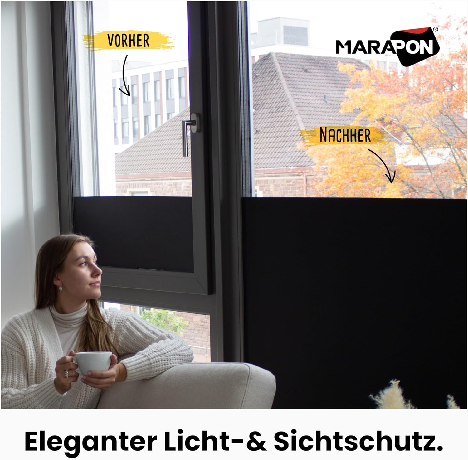 Marapon® Pellicola Autoadesiva Opaca Nera 1,18x20m - immagine 4