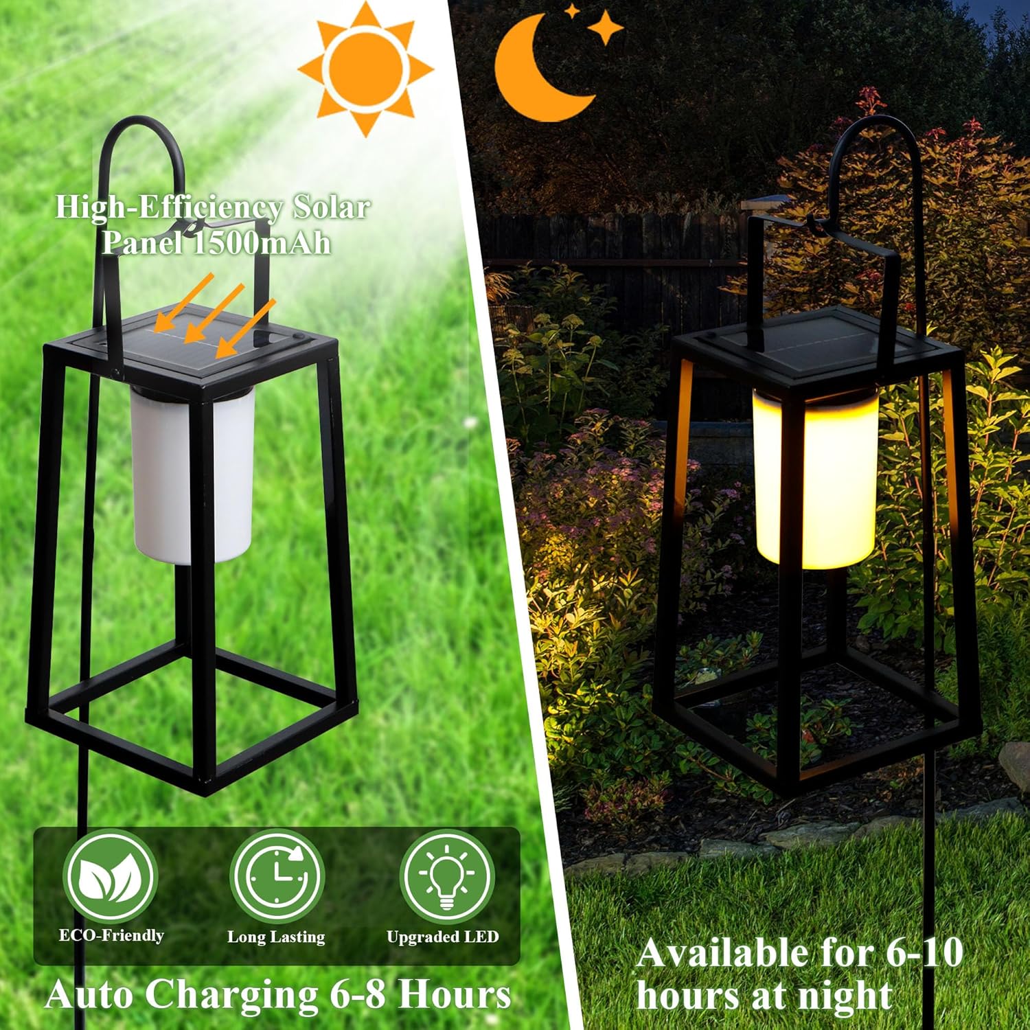 Trirocks Lanterna Solare Portatile per Esterno LED - immagine 4