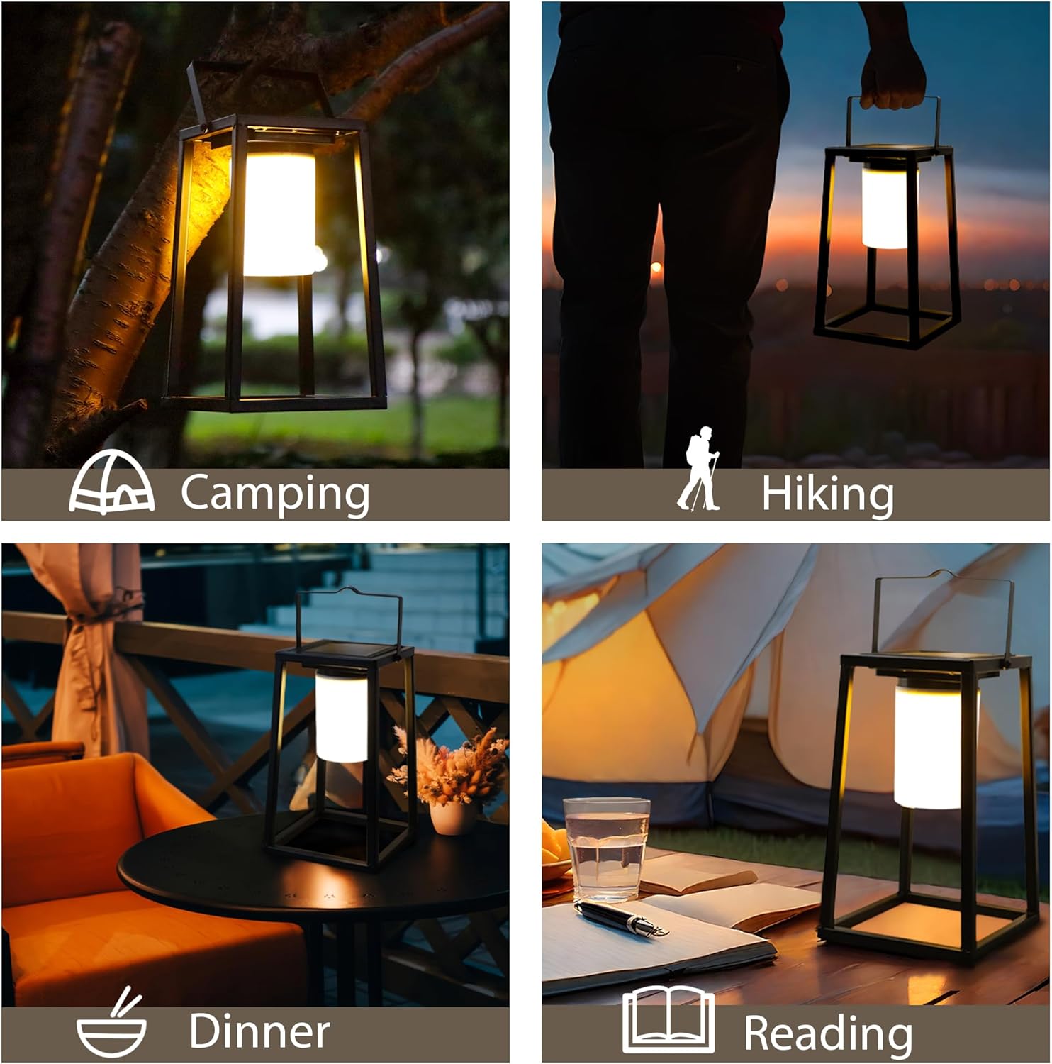 Trirocks Lanterna Solare Portatile per Esterno LED - immagine 5