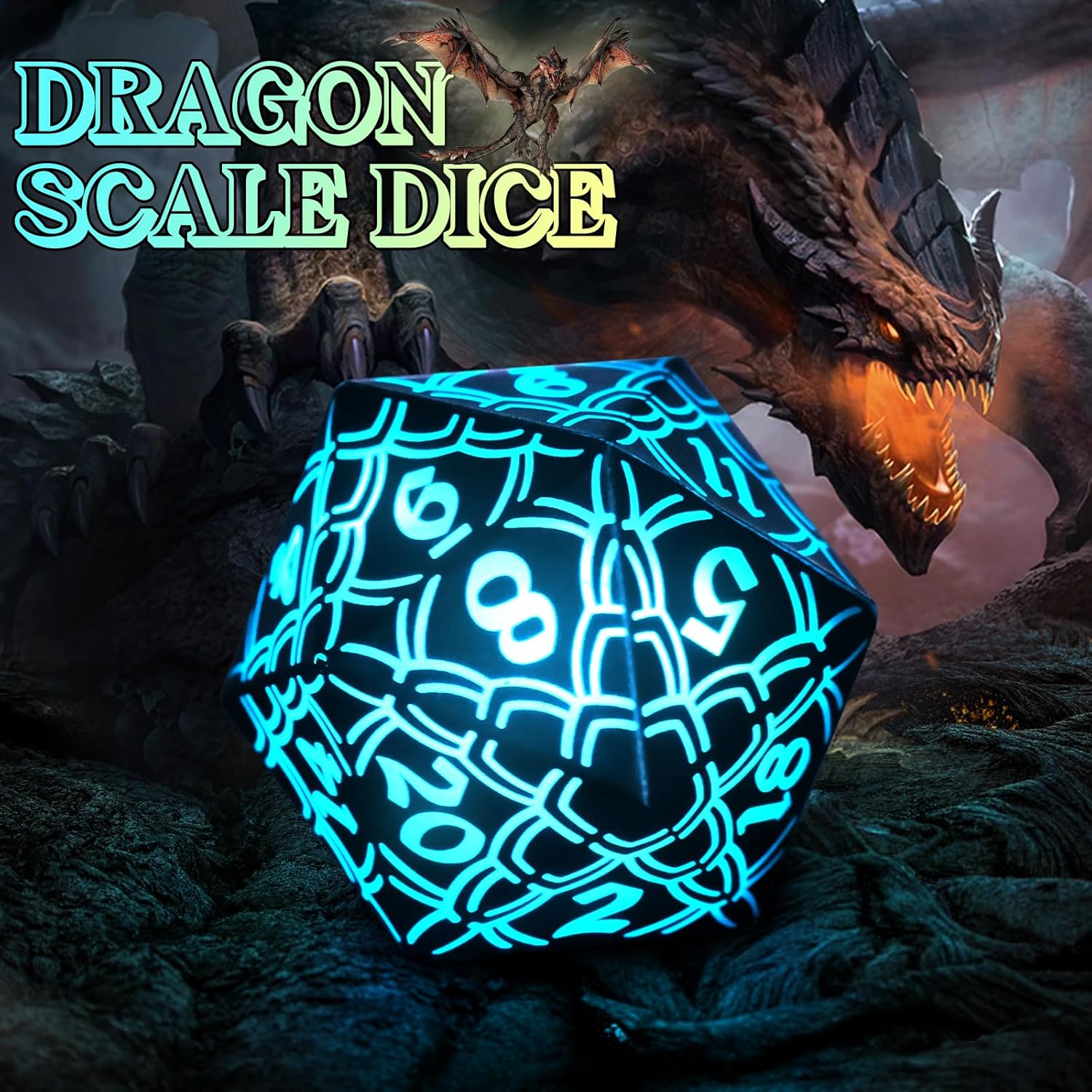 Set Dadi D&D Luminosi Ricaricabili LED Dice - immagine 4