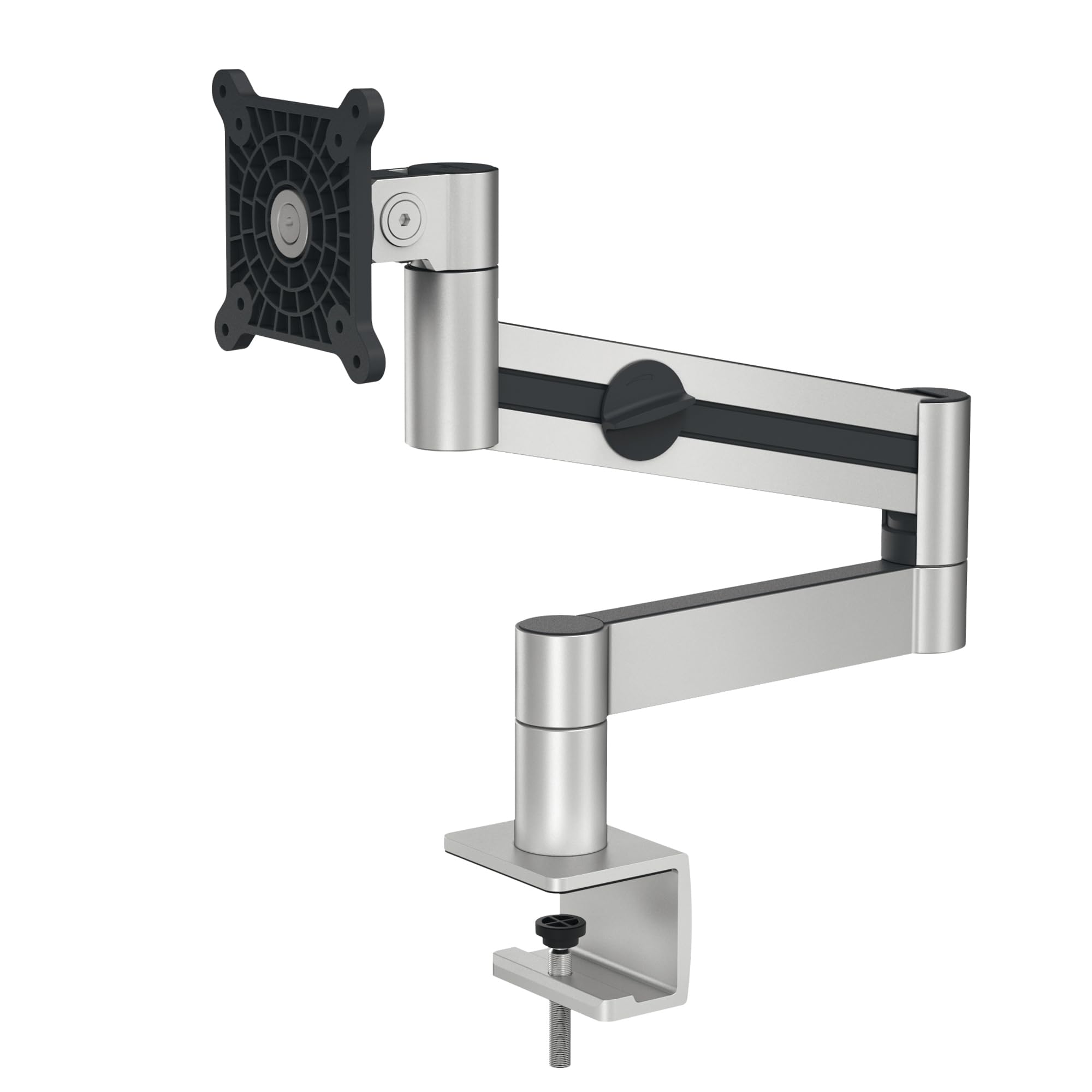 Durable Braccio Porta Monitor Pro con Morsetto, Argento