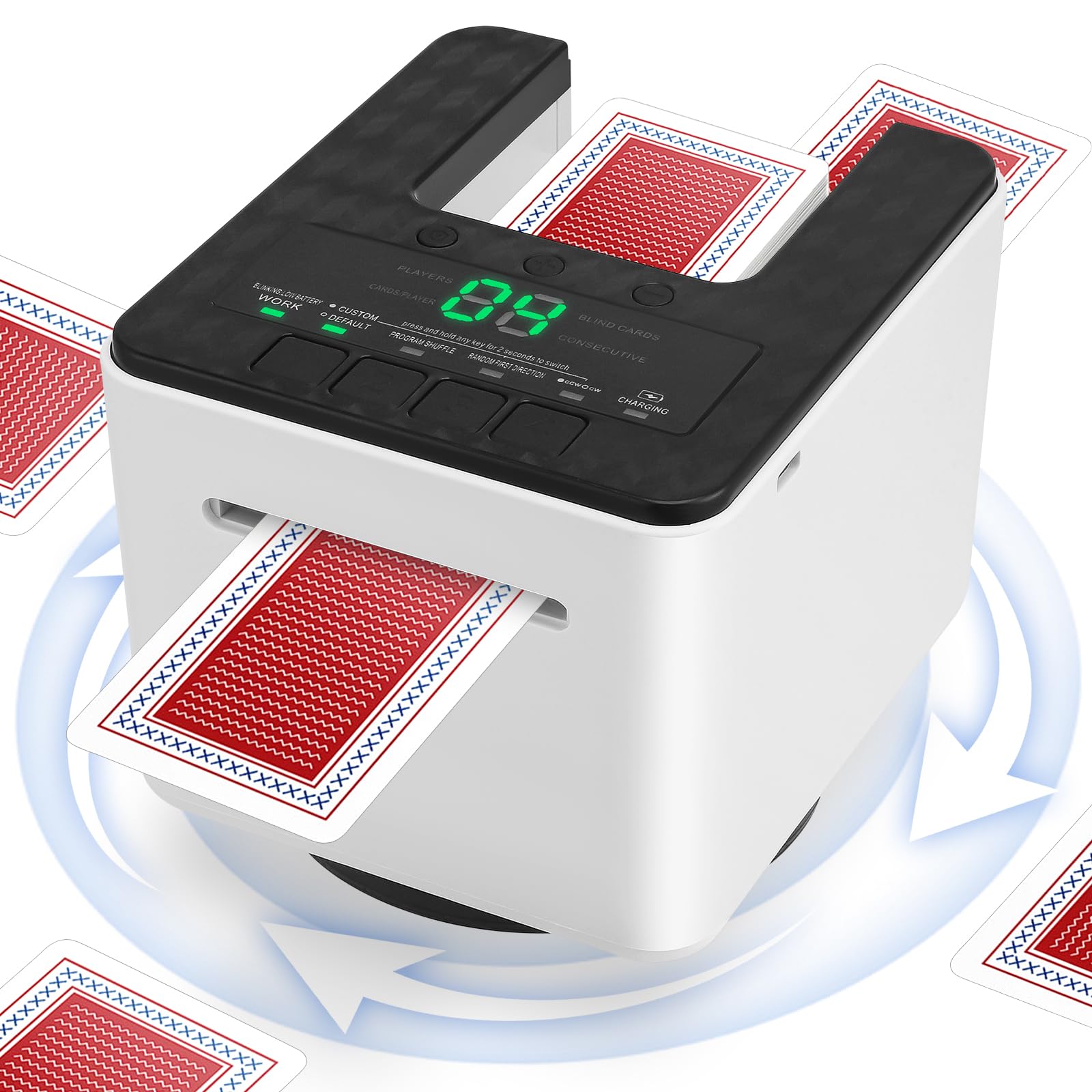 Mescolatore e Distributore Automatico di Carte 2 in 1