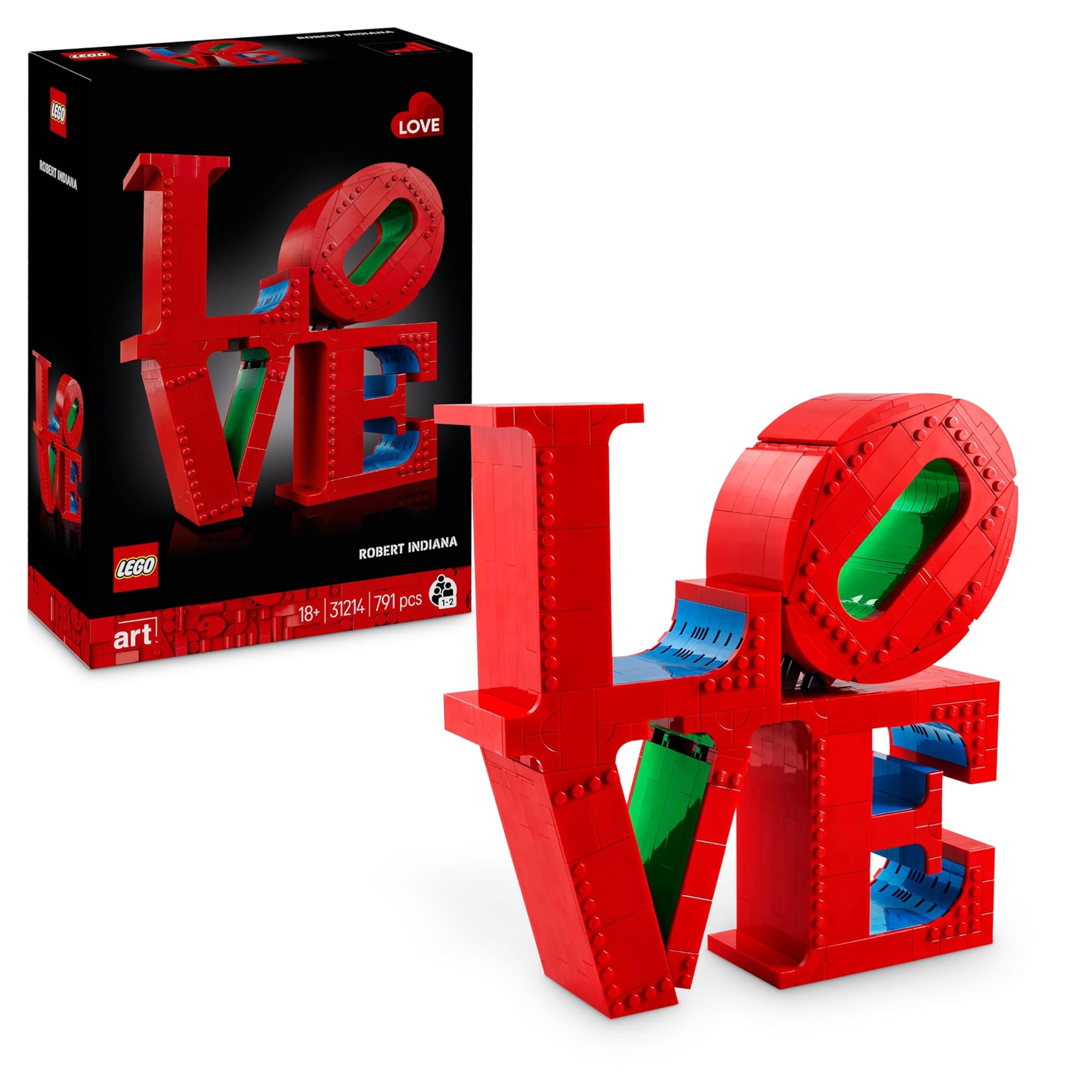 Lego Art LOVE - Modellino Scultura Pop di Robert Indiana