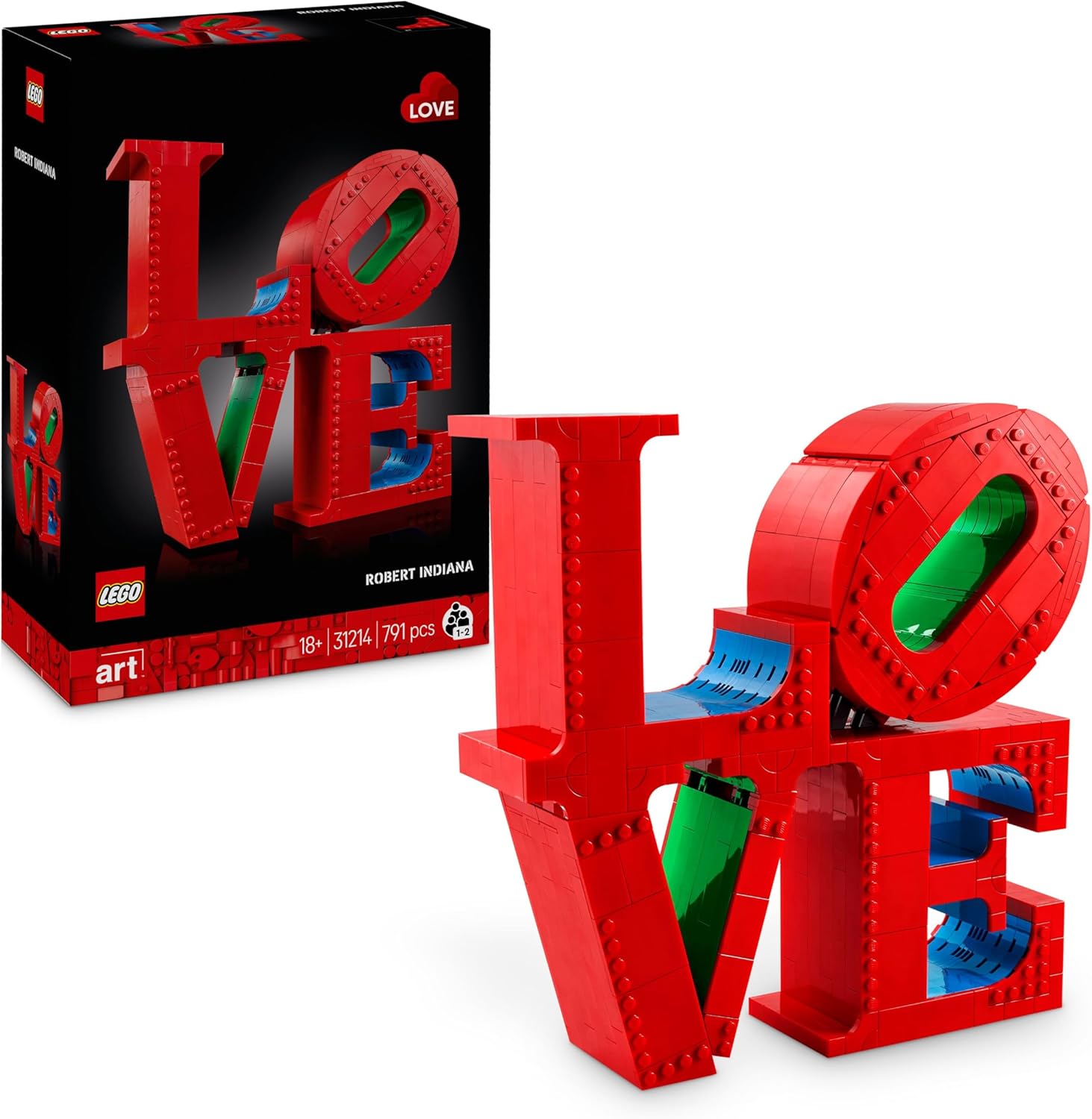 Lego Art LOVE - Modellino Scultura Pop di Robert Indiana - immagine 1