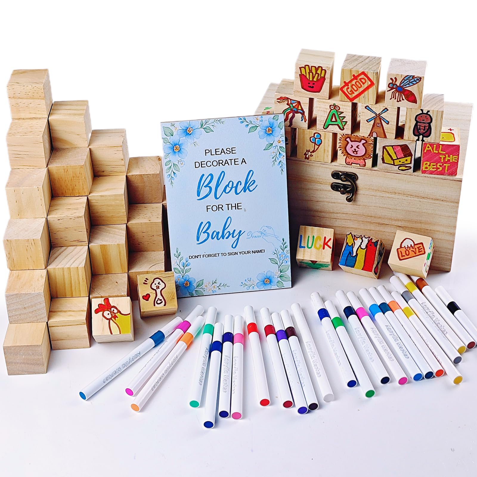 Eigtwen Kit 78 Giochi Divertenti per Baby Shower