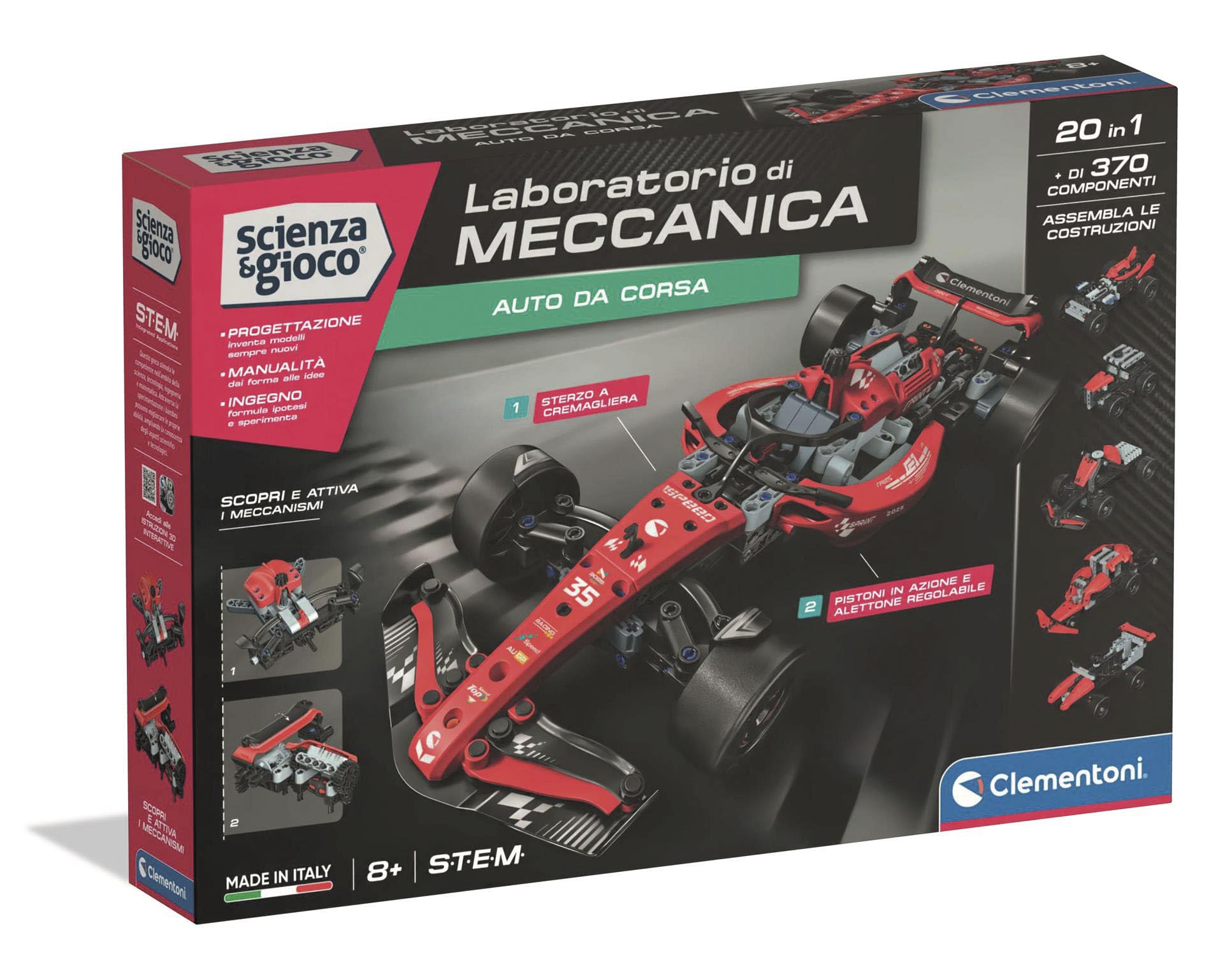 Clementoni Scienza e Gioco Laboratorio Meccanica Auto da Corsa