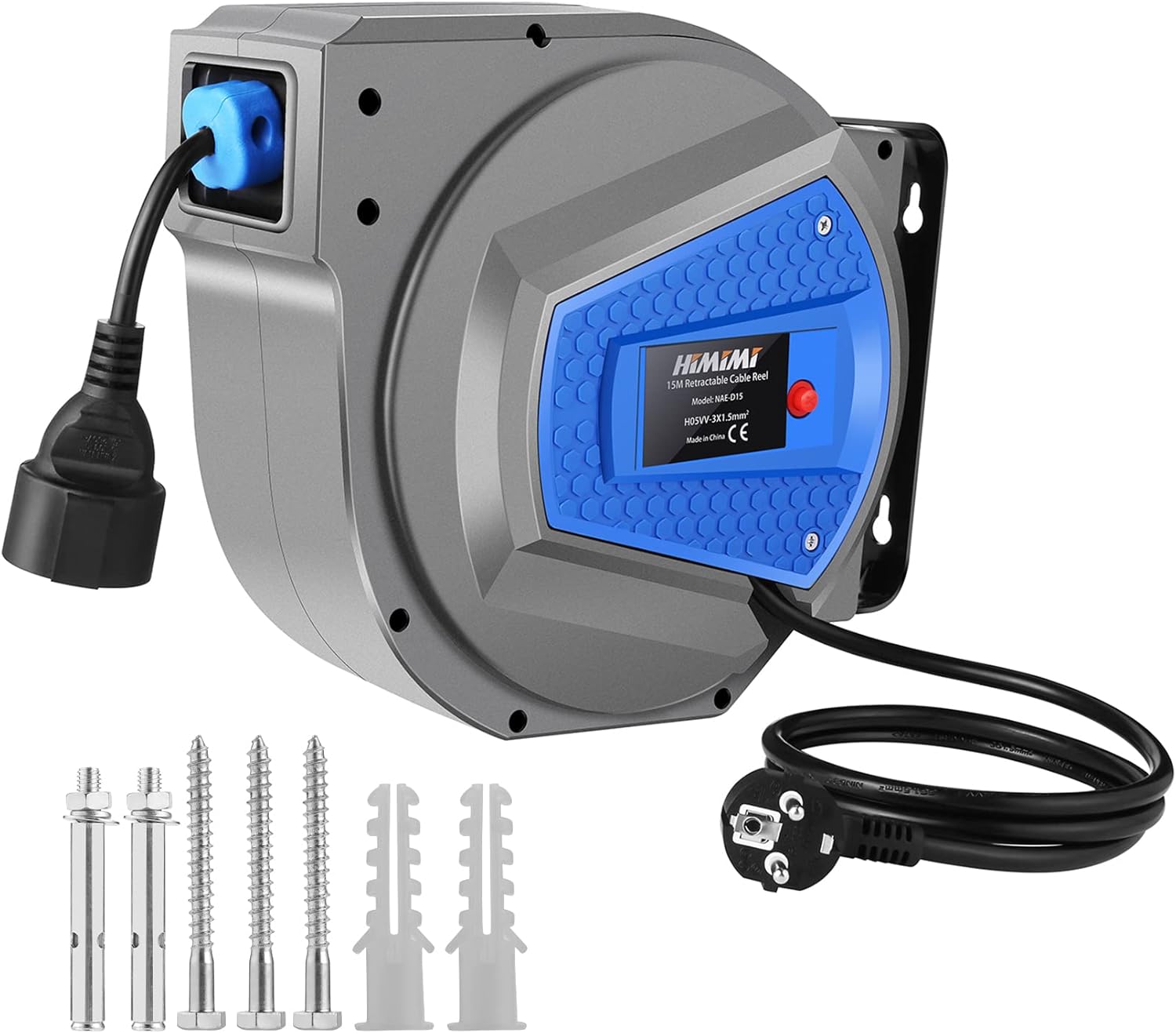 Himimi Avvolgicavo Automatico 15m + 1m Prolunga Elettrica