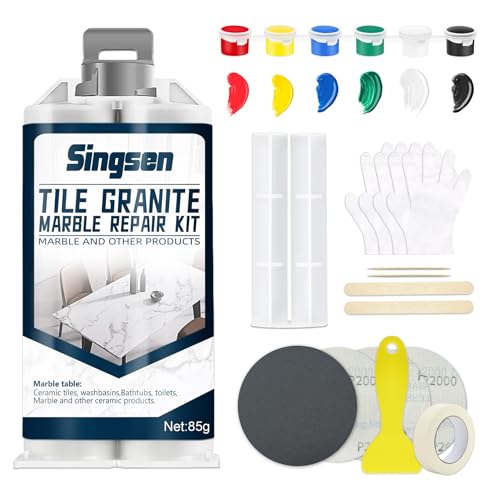 Kit Riparazione Piastrelle Granito Marmo (Match Colore)