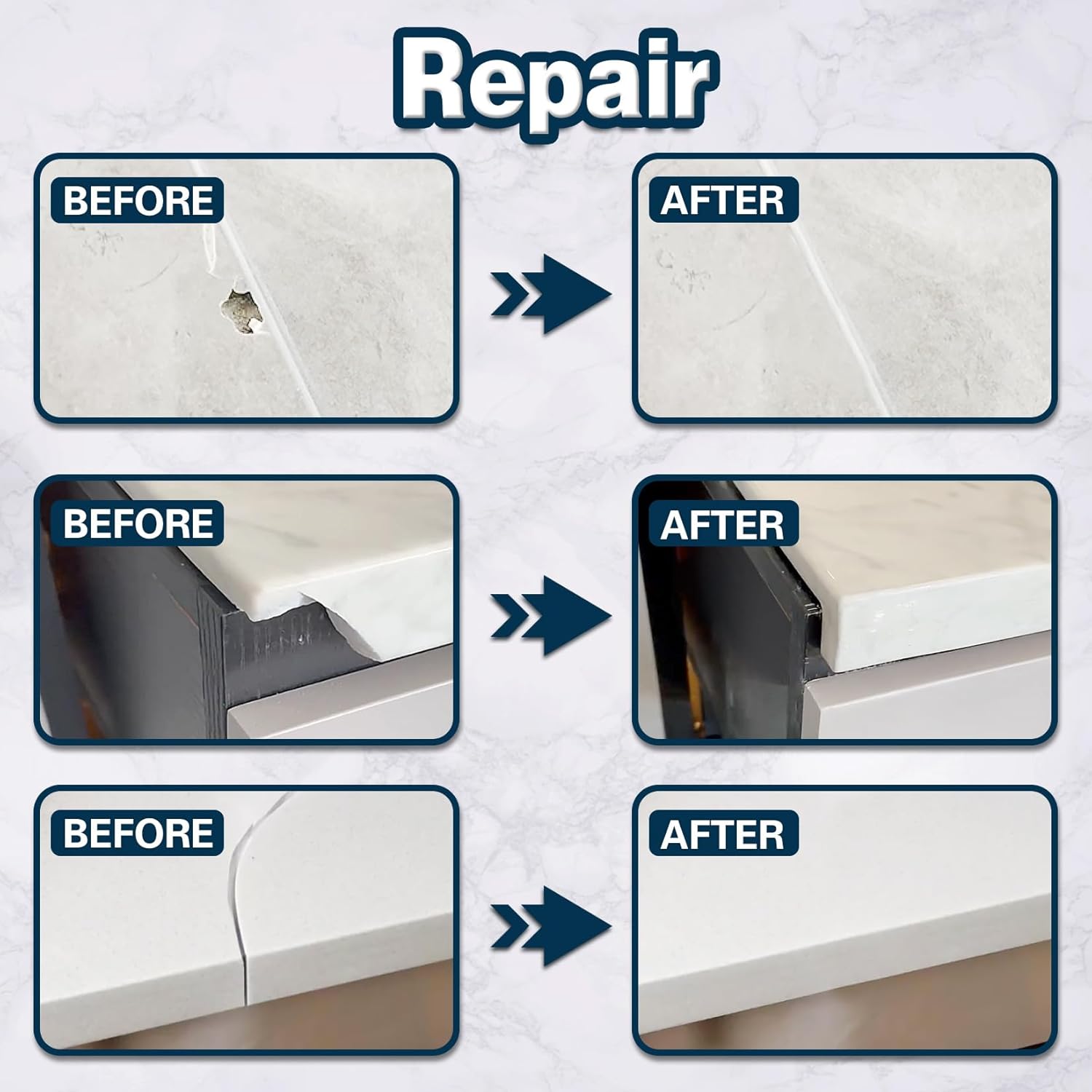 Kit Riparazione Piastrelle Granito Marmo (Match Colore) - immagine 4