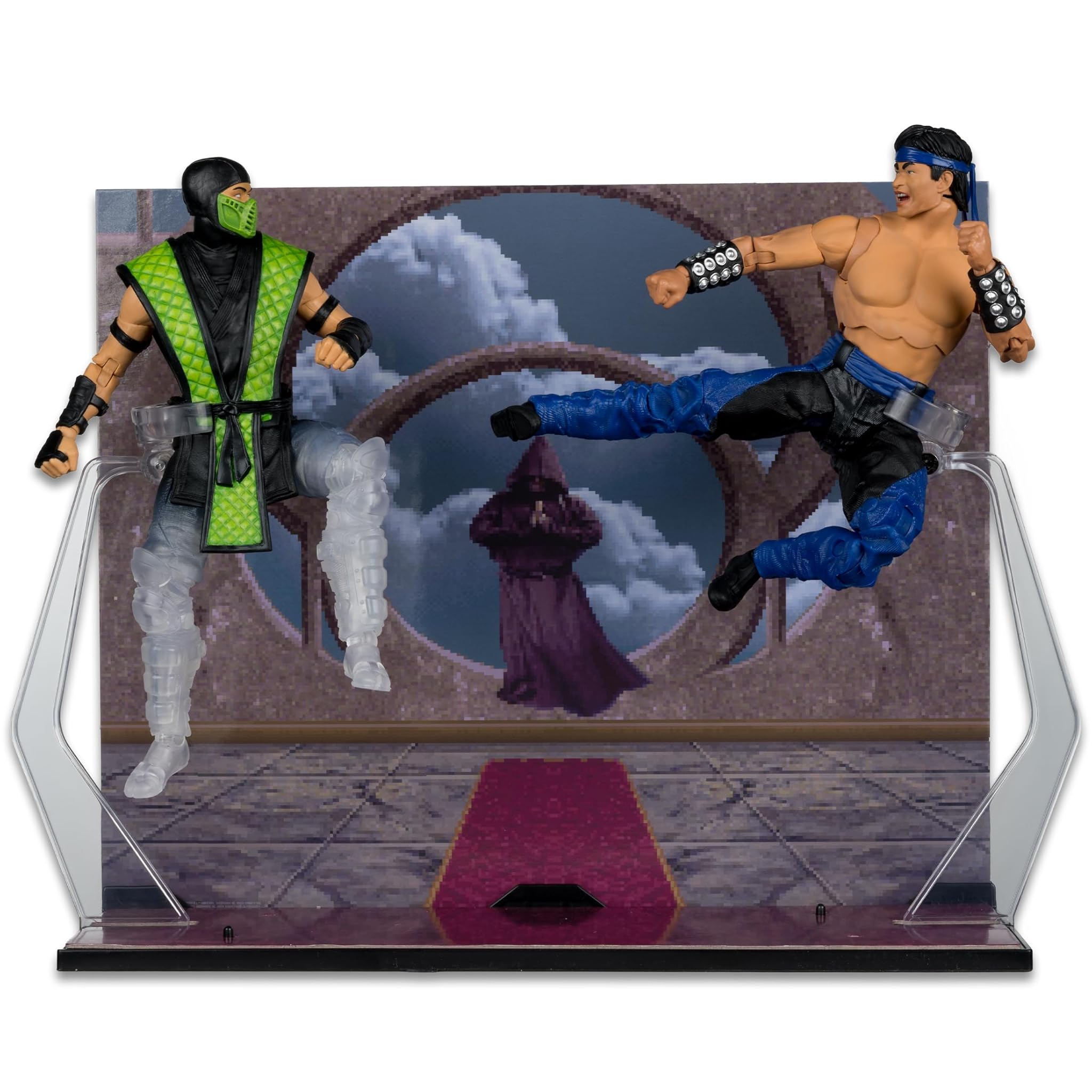 Mortal Kombat - Set di 2 action figure LIU Kang vs. Rettile (classico) 18 cm