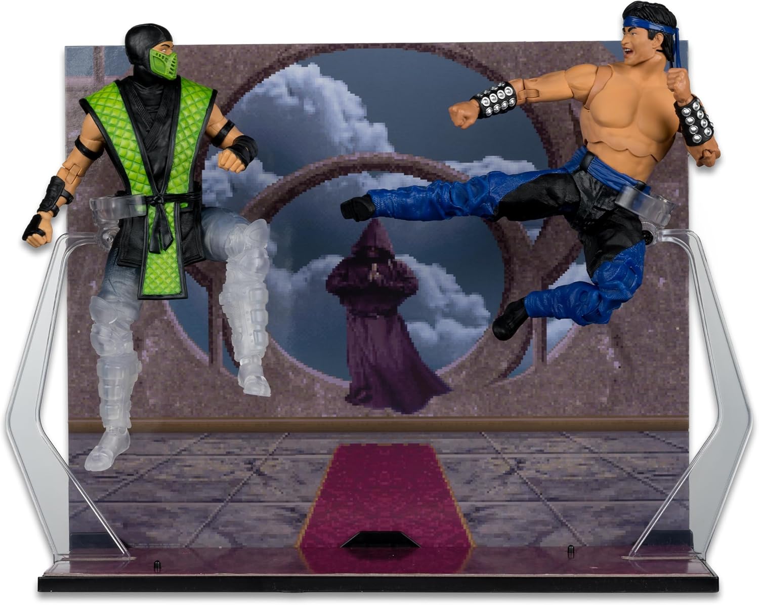 Mortal Kombat - Set di 2 action figure LIU Kang vs. Rettile (classico) 18 cm - immagine 1