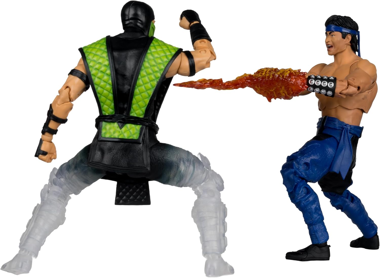 Mortal Kombat - Set di 2 action figure LIU Kang vs. Rettile (classico) 18 cm - immagine 7