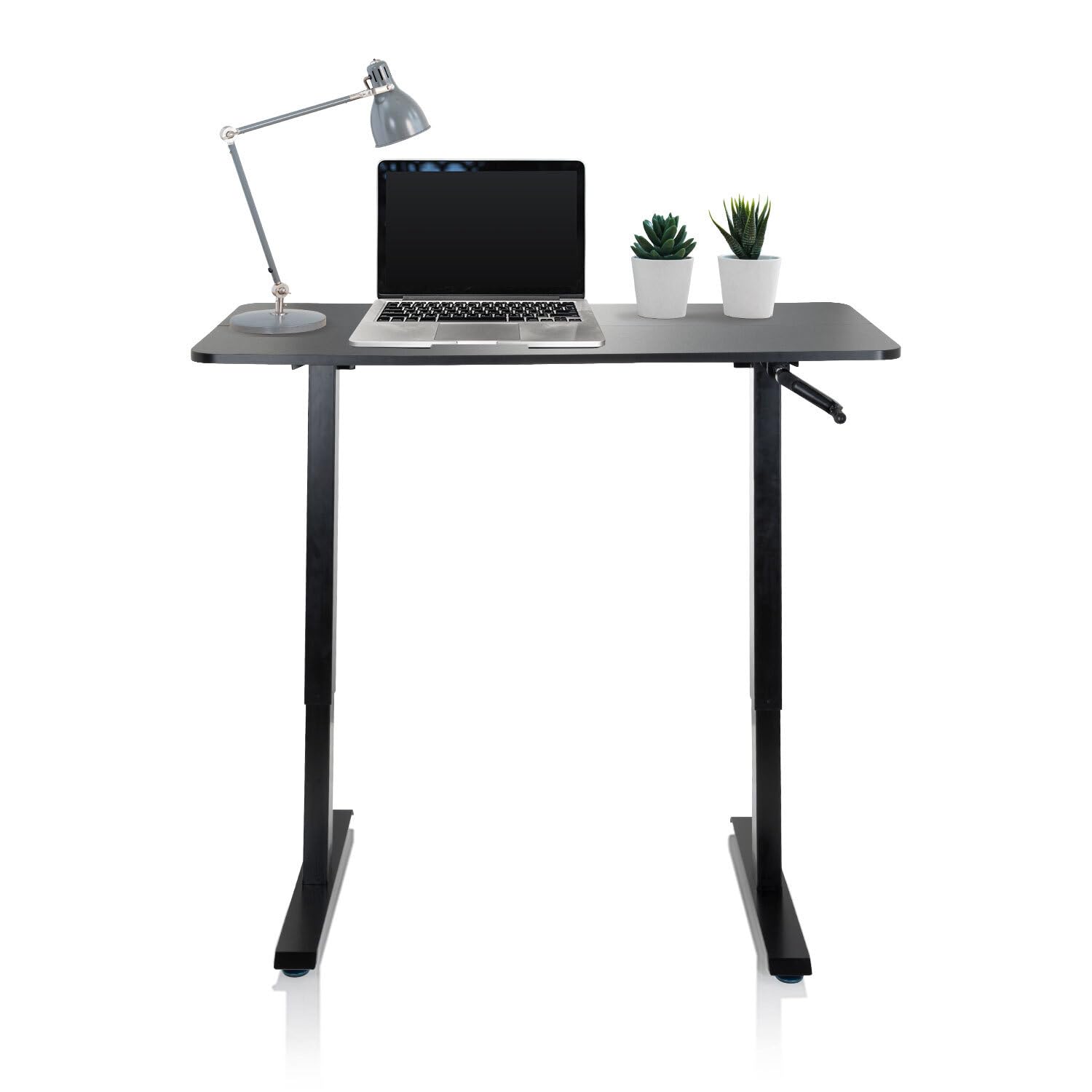 Hjh Office STAND CR 120x60 - Scrivania Regolabile, Nero