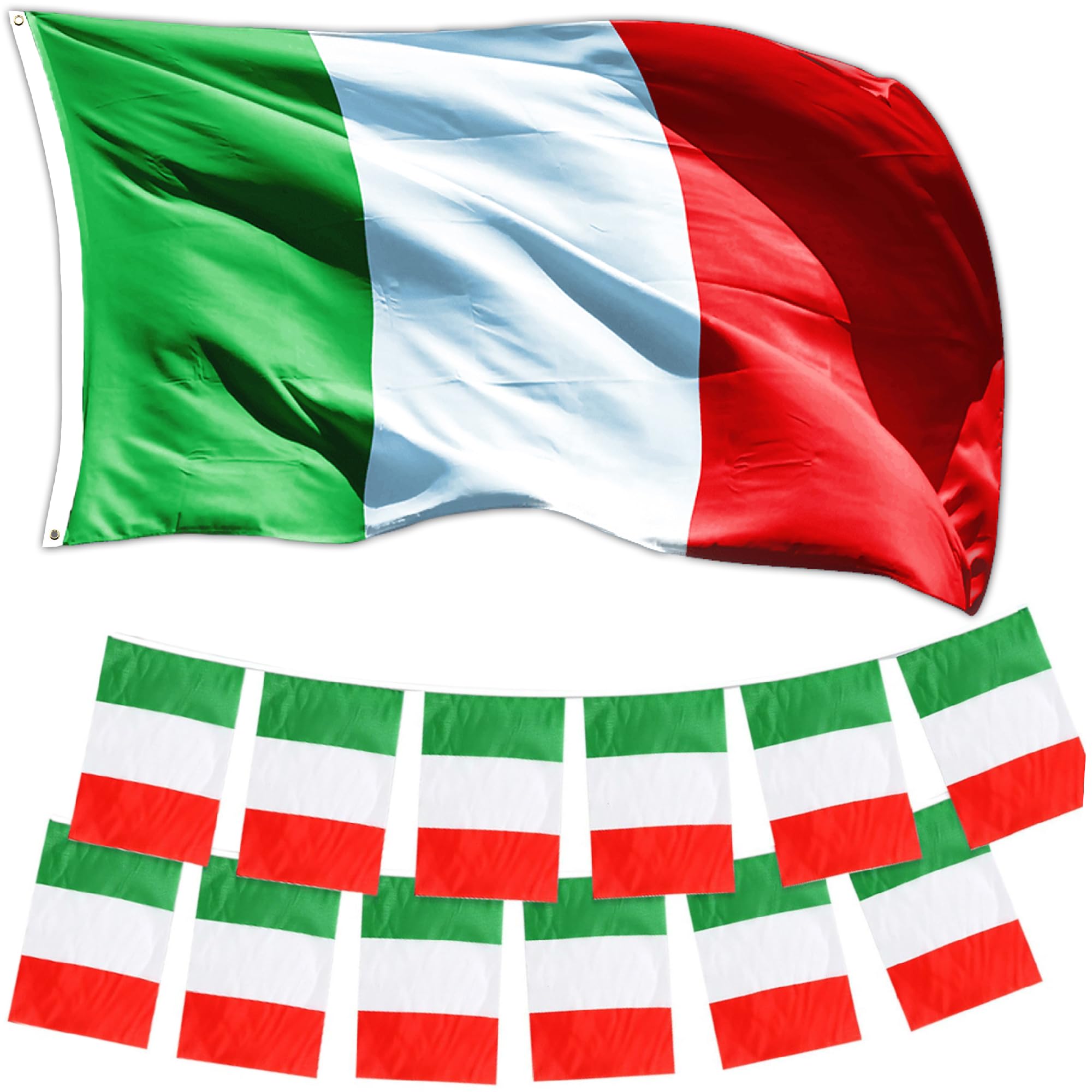 Set Italia - Bandiera + 2 Ghirlande